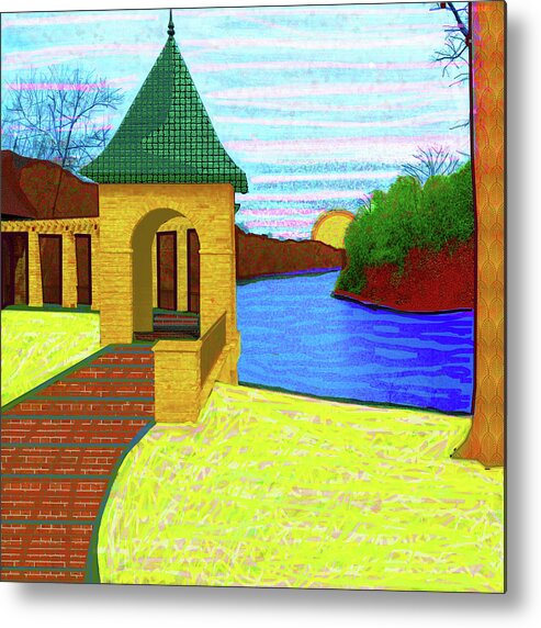 Amerson Park Metal Print featuring the digital art Ocmulgee View #2 by Rod Whyte