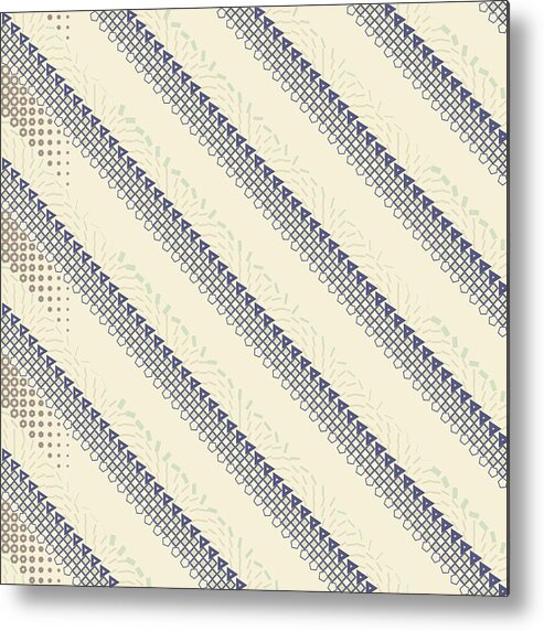 Abstract Metal Print featuring the digital art Pattern 2 by Marko Sabotin