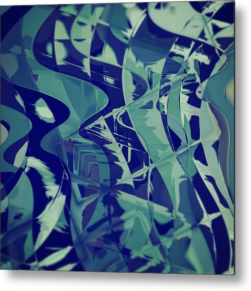 Abstract Metal Print featuring the digital art Pattern 31 by Marko Sabotin