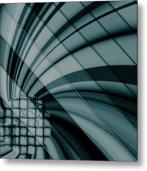 Abstract Metal Print featuring the digital art Pattern 32 by Marko Sabotin