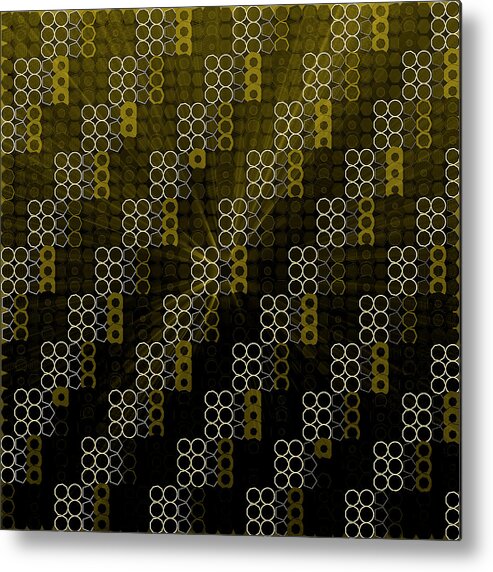 Abstract Metal Print featuring the digital art Pattern 40 by Marko Sabotin