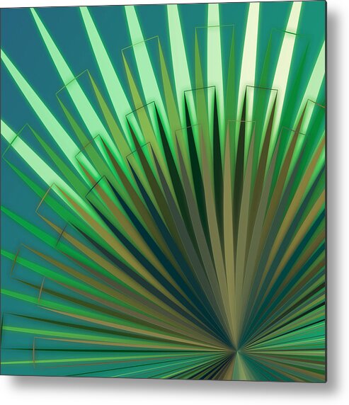 Abstract Metal Print featuring the digital art Pattern 41 by Marko Sabotin