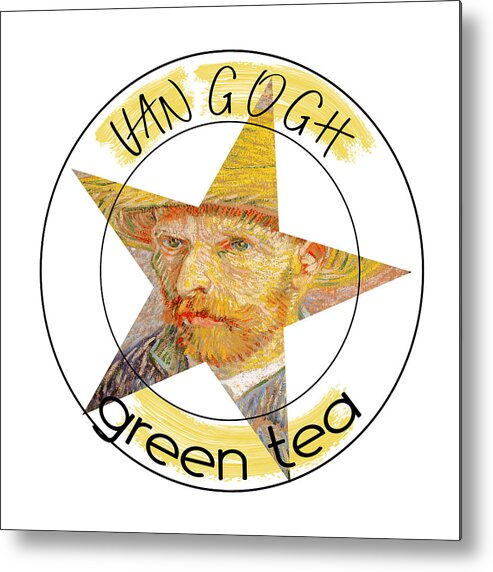 Van Gogh Green Tea Metal Print featuring the digital art Van Gogh Green Tea by Bob Pardue