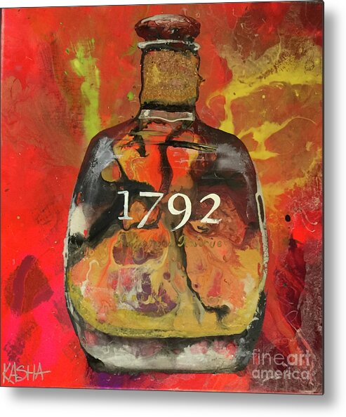 1792 Bourbon Metal Print featuring the painting 1792 by Kasha Ritter