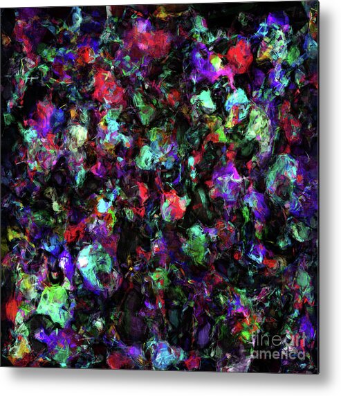 Abstract Metal Print featuring the digital art Abstract Chaos #2 by Phil Perkins