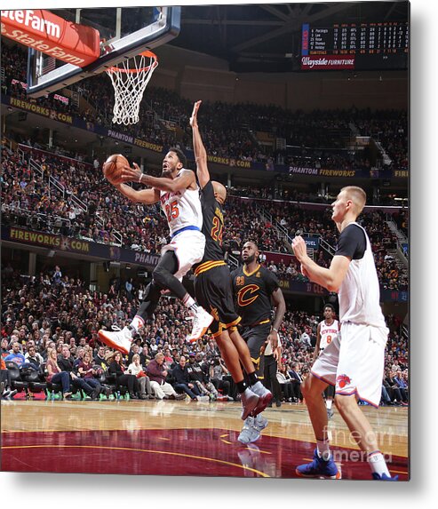 Derrick Rose Metal Print featuring the photograph Derrick Rose by Nathaniel S. Butler