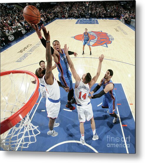 Nba Pro Basketball Metal Print featuring the photograph Russell Westbrook by Nathaniel S. Butler