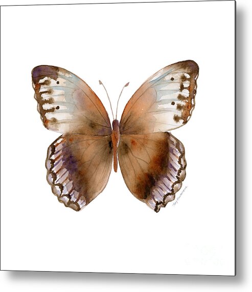 #faatoppicks Metal Print featuring the painting 79 Jungle Queen Butterfly by Amy Kirkpatrick