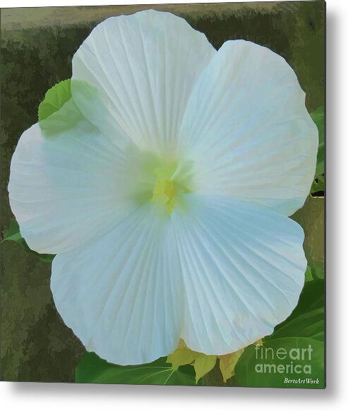 Hibiscus Metal Print featuring the photograph A Perfect Welcome by Roberta Byram