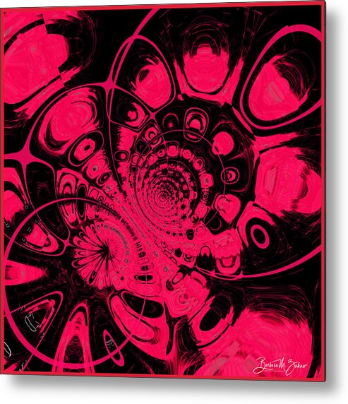 Abstract Metal Print featuring the photograph Abstract Colorplay - Series #27 by Barbara Zahno