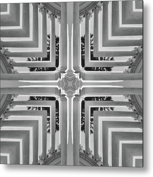 Abstract Columns Metal Print featuring the photograph Abstract Columns 23 by Mike McGlothlen