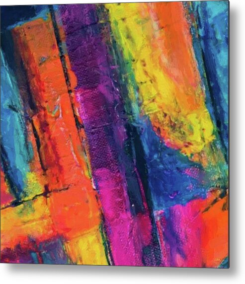 Abstract Metal Print featuring the painting Abstract - DWP1980351 by Dean Wittle
