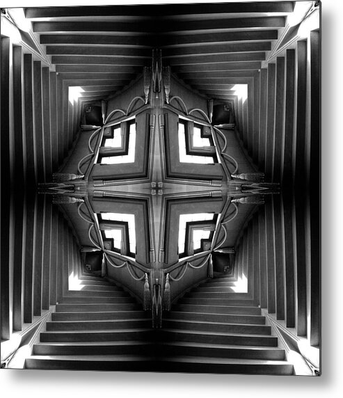 Abstract Stairs Metal Print featuring the photograph Abstract Stairs 6 by Mike McGlothlen