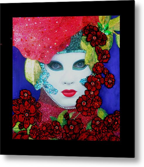 Mixed Media Metal Print featuring the mixed media Allegro II by Anni Adkins