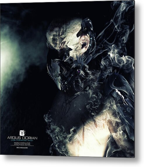 Dark Art Metal Print featuring the digital art Argus Dorian by Argus Dorian