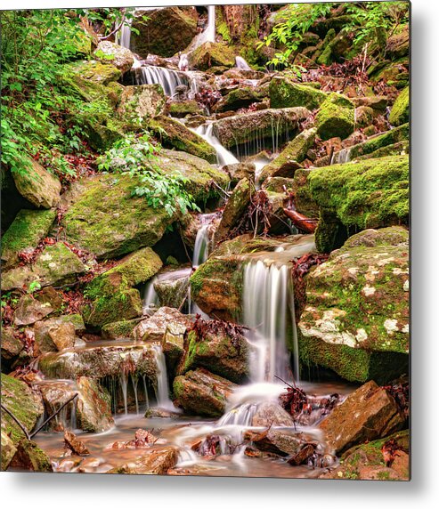 Arkansas Waterfalls Metal Print featuring the photograph Arkansas' Devils Den State Park Waterscape 1x1 by Gregory Ballos