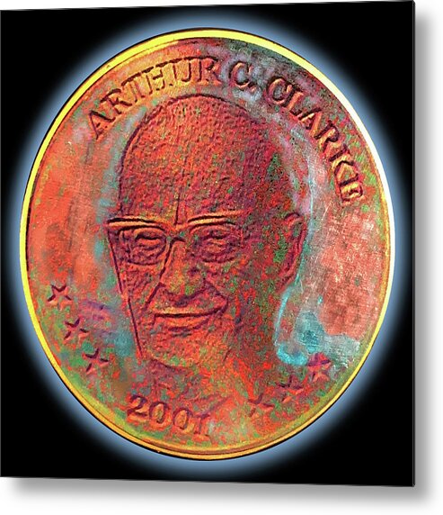 Wunderle Metal Print featuring the mixed media Arthur C. Clarke V1A by Wunderle