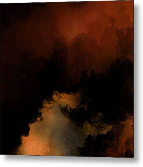 Vic Eberly Metal Print featuring the digital art As the World Burns by Vic Eberly