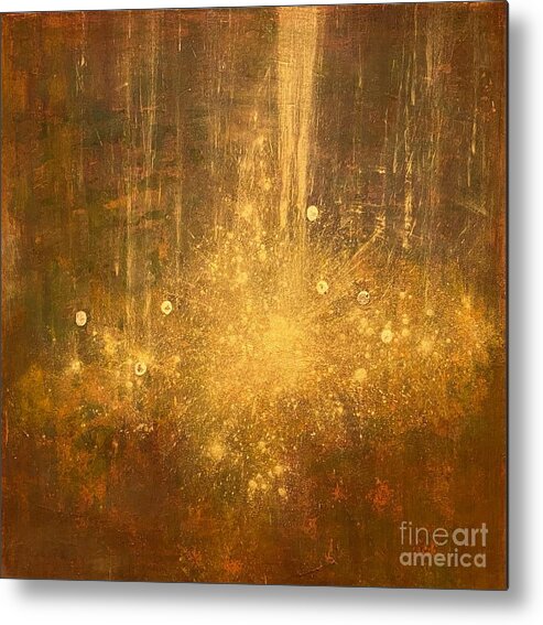 Religious Metal Print featuring the mixed media Ascention by Elizabeth Bogard