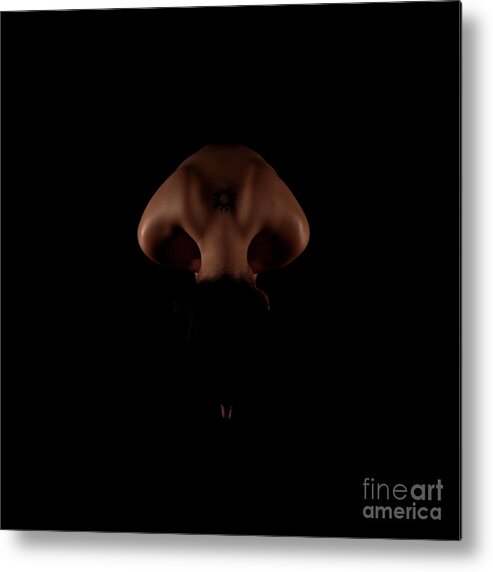 Portrait Metal Print featuring the photograph Asian Girl Shoulder Blades 2095005 by Rolf Bertram