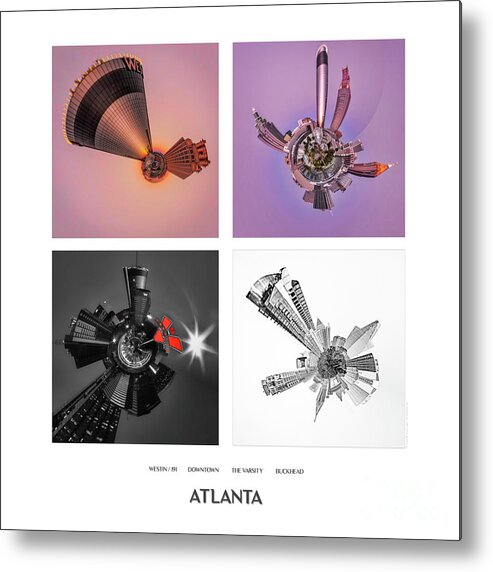 Composite Metal Print featuring the photograph Atlanta Hoods by Doug Sturgess