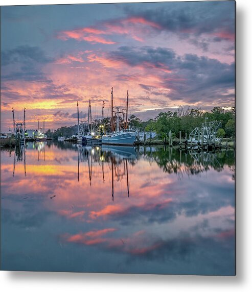 Bayou Metal Print featuring the photograph Bayou Sunset 2, 11/6/20 by Brad Boland