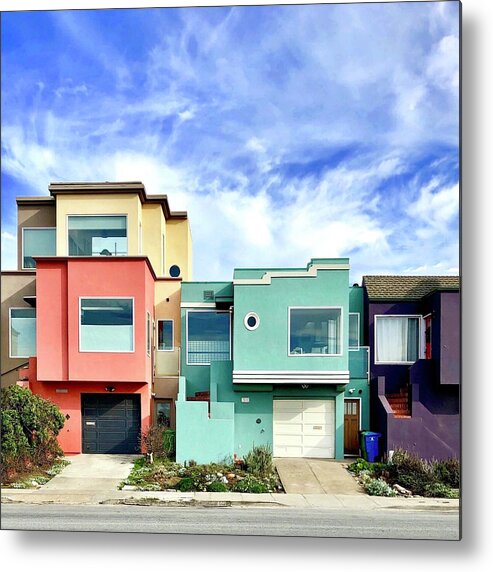  Metal Print featuring the photograph Beach Houses by Julie Gebhardt