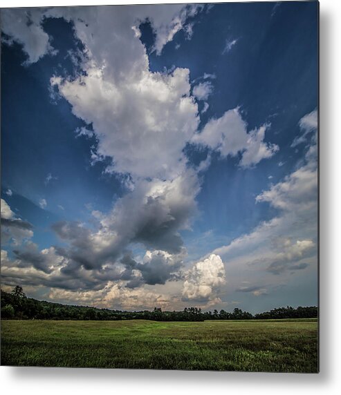 Clouds Metal Print featuring the photograph Beautuful Day by Jerry LoFaro