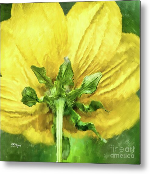 Flowers Metal Print featuring the mixed media Beauty Of The Rear by DB Hayes