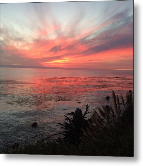 Sunset Metal Print featuring the photograph Big Sur Sunset by Suzan Sommers