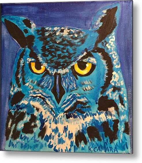 Pets Metal Print featuring the painting Blue Own by Kathie Camara