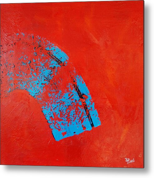 Abstract Metal Print featuring the painting Brazen by Dick Richards
