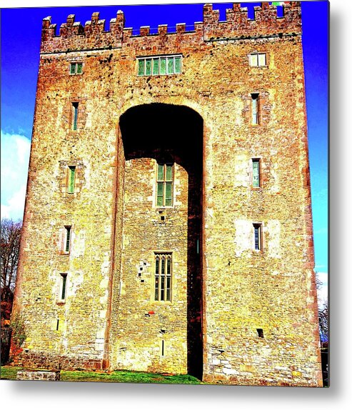 Bunratty Castle Metal Print featuring the painting Bunratty Castle Ireland by Mary Cahalan Lee - aka PIXI