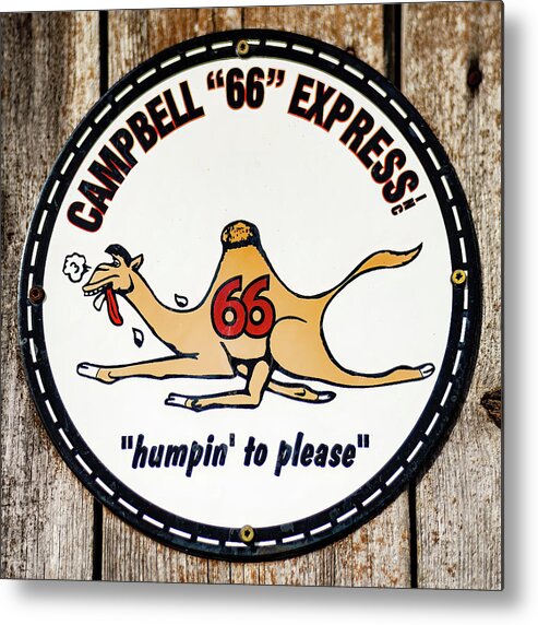 Campbell Metal Print featuring the photograph Campbell 66 Express antique sign by Flees Photos