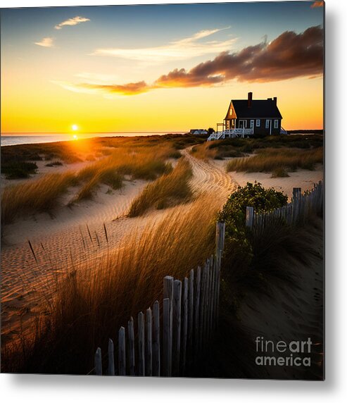 Cape Cod Metal Print featuring the digital art Cape Cod Morning I by Jay Schankman