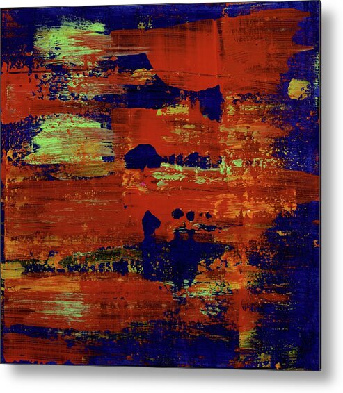 Contemporary Metal Print featuring the painting Change of Pace 4 by Angela Bushman