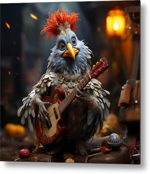 Chic Metal Print featuring the mixed media Chick #7 by Marvin Blaine