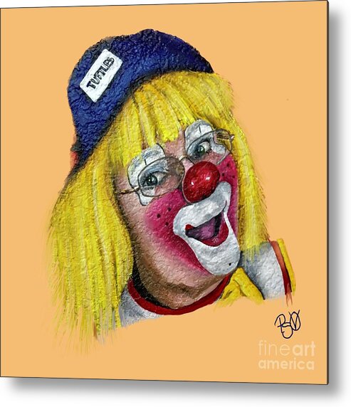 Clown Metal Print featuring the photograph Clown Ann Tuttles Sanders by Patty Vicknair