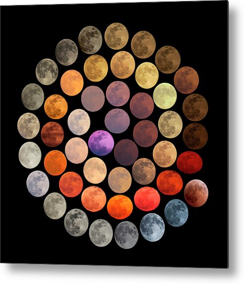Spiral Metal Print featuring the photograph Colors of the Moon by Marcella Giulia Pace