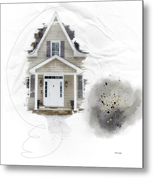 Door Metal Print featuring the mixed media Colours of Early Spring by Moira Law