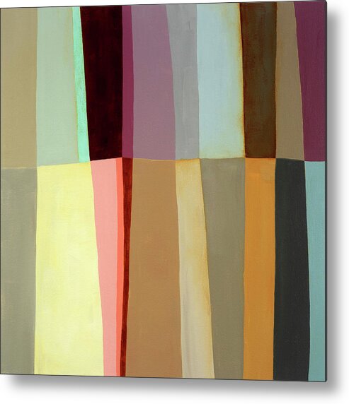 Abstract Art Metal Print featuring the painting Common Thread #5 by Jane Davies
