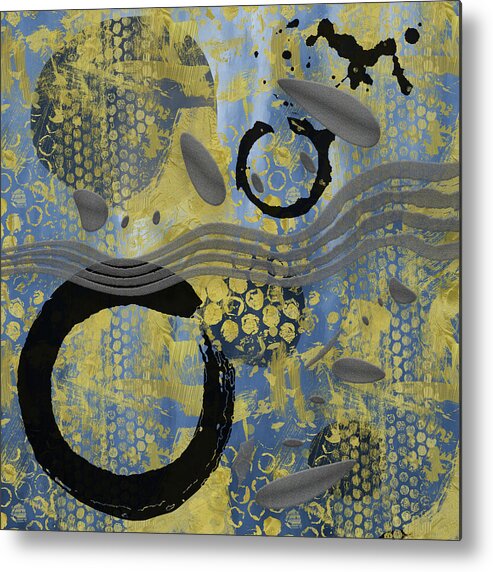 Enso Metal Print featuring the mixed media Creative Mind by Kandy Hurley