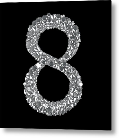 Gemstone Metal Print featuring the photograph Diamond Number 8 by Visual7
