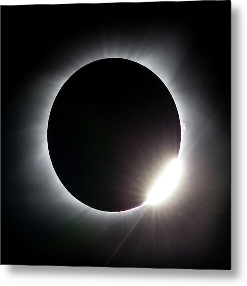 Solar Eclipse Metal Print featuring the photograph Diamond Ring by David Beechum