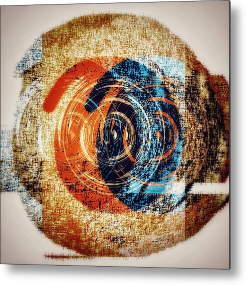 Abstract Art Metal Print featuring the digital art Dimensions by Canessa Thomas