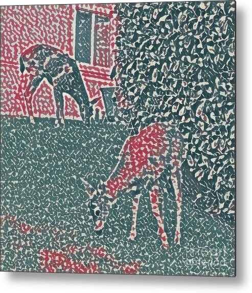 Dots Metal Print featuring the photograph Dotty Deer by Kimberly Furey