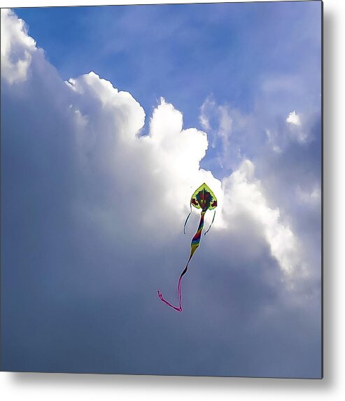 Kite Metal Print featuring the photograph Dragon Kite by Grey Coopre