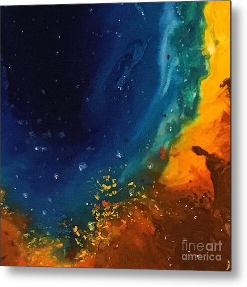 Prismatic Metal Print featuring the painting Edge Prismatic by Shelley Myers