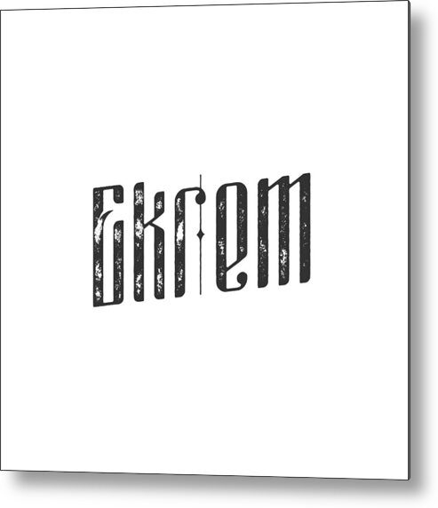 Ekrem Metal Print featuring the digital art Ekrem by TintoDesigns