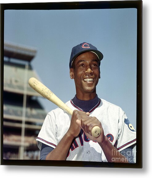 People Metal Print featuring the photograph Ernie Banks by Louis Requena